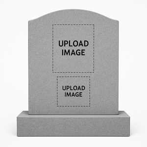 Custom Gravestone simple dimple