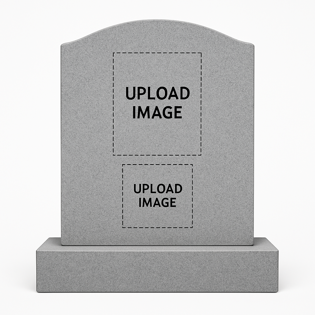 Custom Gravestone simple dimple